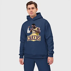 Мужской костюм оверсайз LeBron - Lakers, цвет: тёмно-синий — фото 2