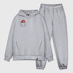 Мужской костюм оверсайз Among us, цвет: меланж