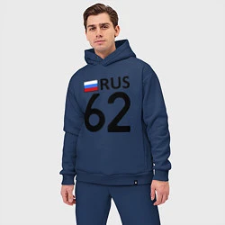 Мужской костюм оверсайз RUS 62, цвет: тёмно-синий — фото 2