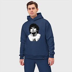 Мужской костюм оверсайз Диего Марадона, цвет: тёмно-синий — фото 2