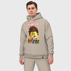 Мужской костюм оверсайз ROBLOX, цвет: миндальный — фото 2