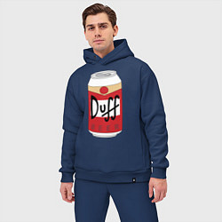 Мужской костюм оверсайз Duff Beer, цвет: тёмно-синий — фото 2