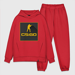 Мужской костюм оверсайз CS GO Z, цвет: красный