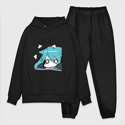 Мужской костюм оверсайз Грусть, цвет: черный