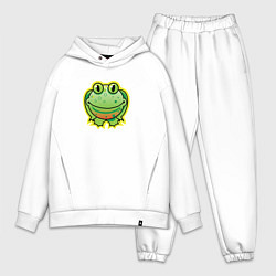 Мужской костюм оверсайз Лягушка, цвет: белый