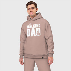 Мужской костюм оверсайз Лучший папа, цвет: пыльно-розовый — фото 2