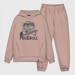 Мужской костюм оверсайз Pug & Roll, цвет: пыльно-розовый