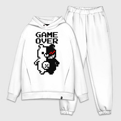 Мужской костюм оверсайз MONOKUMA GAME OVER, цвет: белый
