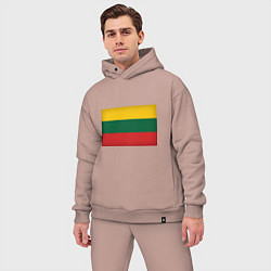 Мужской костюм оверсайз RASTAMAN, цвет: пыльно-розовый — фото 2
