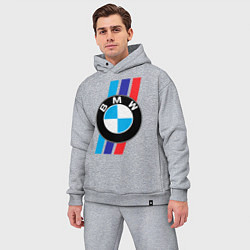 Мужской костюм оверсайз BMW БМВ M PERFORMANCE, цвет: меланж — фото 2