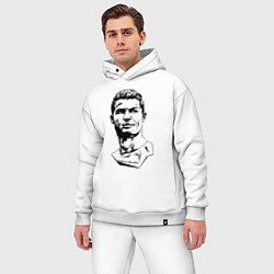 Мужской костюм оверсайз Ronaldo Manchester United Portugal, цвет: белый — фото 2