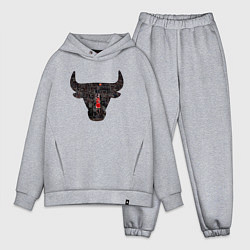 Мужской костюм оверсайз Bulls - Jordan, цвет: меланж