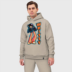 Мужской костюм оверсайз Whitty, цвет: миндальный — фото 2