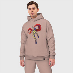 Мужской костюм оверсайз Princess whats her name, цвет: пыльно-розовый — фото 2