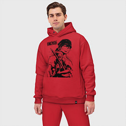 Мужской костюм оверсайз Ророноа Зоро One Piece, цвет: красный — фото 2