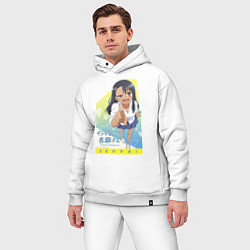 Мужской костюм оверсайз Nagoroto Senpai, цвет: белый — фото 2