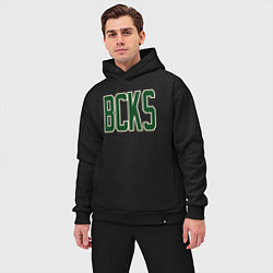 Мужской костюм оверсайз BCKS Bucks, цвет: черный — фото 2