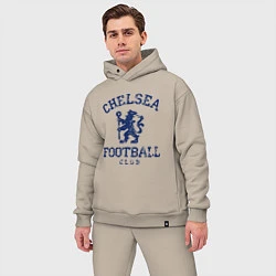 Мужской костюм оверсайз Chelsea FC: Lion, цвет: миндальный — фото 2