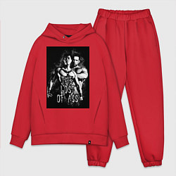 Мужской костюм оверсайз The lost of ass, цвет: красный