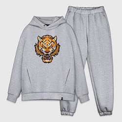 Мужской костюм оверсайз Cool Tiger, цвет: меланж