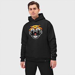 Мужской костюм оверсайз Power Tiger, цвет: черный — фото 2