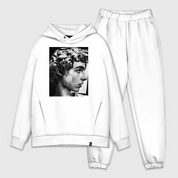 Мужской костюм оверсайз Давид Скульптура Тимоти Шаламе, цвет: белый