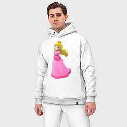 Мужской костюм оверсайз Princess Peach, цвет: белый — фото 2