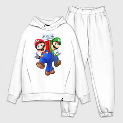 Мужской костюм оверсайз Mario Bros, цвет: белый