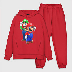 Мужской костюм оверсайз Mario Bros, цвет: красный