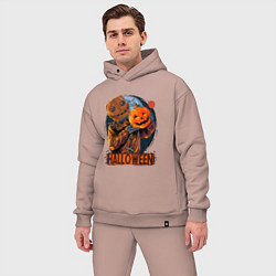 Мужской костюм оверсайз Halloween Scarecrow, цвет: пыльно-розовый — фото 2