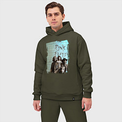 Мужской костюм оверсайз PINK FLOYD, постер, цвет: хаки — фото 2