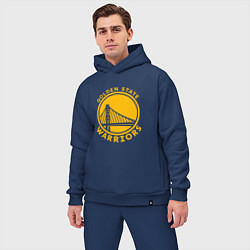 Мужской костюм оверсайз Golden state Warriors NBA, цвет: тёмно-синий — фото 2