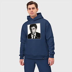 Мужской костюм оверсайз Аль Пачино Al Pacino, цвет: тёмно-синий — фото 2