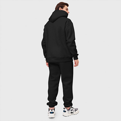 Мужской костюм оверсайз Вельск 1137 black I / Черный – фото 4