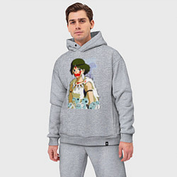 Мужской костюм оверсайз Angry princess, цвет: меланж — фото 2