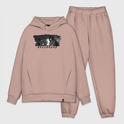 Мужской костюм оверсайз Существа Hellbound, цвет: пыльно-розовый