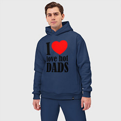 Мужской костюм оверсайз I LOVE HOT DADS, цвет: тёмно-синий — фото 2