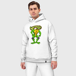 Мужской костюм оверсайз Battletoads Боевые жабы Рэш, цвет: белый — фото 2