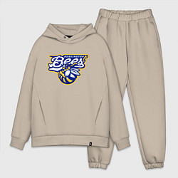 Мужской костюм оверсайз Burlington Bees - baseball team, цвет: миндальный