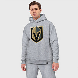 Мужской костюм оверсайз Vegas Golden Knights , Вегас Голден Найтс, цвет: меланж — фото 2