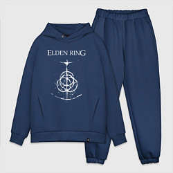Мужской костюм оверсайз Elden ring лого, цвет: тёмно-синий