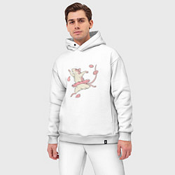 Мужской костюм оверсайз Мышь-балерина, цвет: белый — фото 2