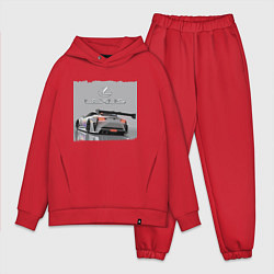 Мужской костюм оверсайз Lexus Motorsport Racing team!, цвет: красный