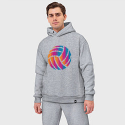 Мужской костюм оверсайз Ball Volleyball, цвет: меланж — фото 2