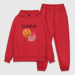 Мужской костюм оверсайз Game Basketball, цвет: красный