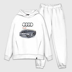 Мужской костюм оверсайз Audi Concept, цвет: белый
