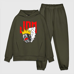 Мужской костюм оверсайз JDM Wheel King, цвет: хаки