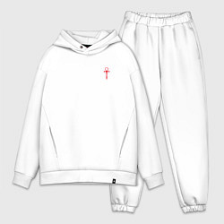 Мужской костюм оверсайз The Masquerade Bloodhunt Red Emblem спина, цвет: белый