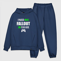 Мужской костюм оверсайз Fallout I Paused, цвет: тёмно-синий