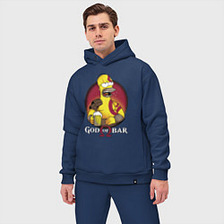 Мужской костюм оверсайз Homer god of bar, цвет: тёмно-синий — фото 2